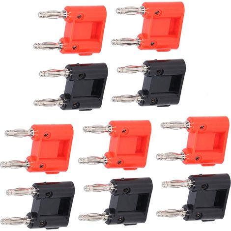 Doppelbananenstecker, Messing + Doppelbananenstecker Pe 5er-set Für Schiffe