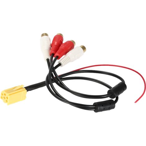 Mini-6-pin-iso-adapter, Aux-ausgang, 4 Cinch-kabel, 4 Cinch-buchsen Für Sitze, Beliebt