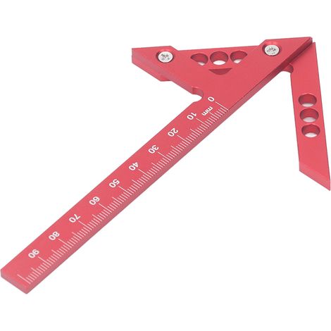 Mittellinienmarkierer, Aluminiumlegierungsdetektor, 45-grad-winkelmarkierungslehre, Holzbearbeitungs-markierungswerkzeug