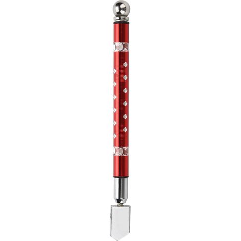 Tragbarer Glasschneider Mit Rad Und Rutschfestem Griff Zum Schneiden Von Glas Von 3 Bis 15 Mm (rot)