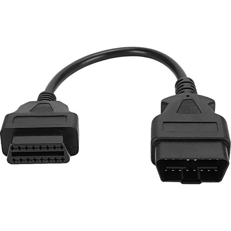 Obd 16-pin 0,3 M / 0,98 Ft Stecker Auf Buchse Diagnose-verlängerungskabel-adapter