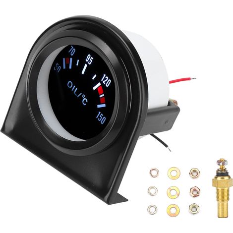 2-zoll (52 Mm) Led-zeiger-öltemperaturanzeige Für Autos, 50–150 °c