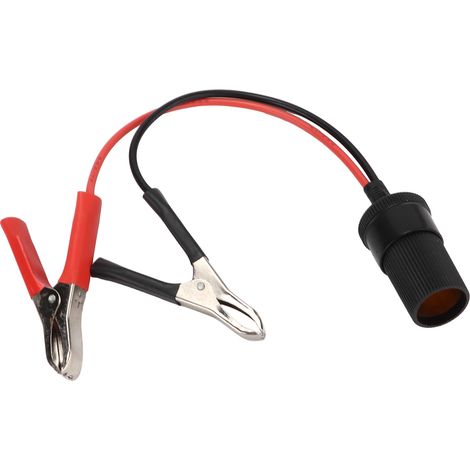 Kfz-batterieklemmenkabel, Isoliertes Verlängerungskabel Mit Klemme Für 12/24-v-zigarettenanzünder