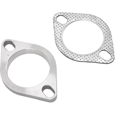 2-teiliger, 2-schrauben-universal-edelstahl-auspuffflansch-verbindungssatz (2,5 Zoll) Für Abgaskrümmer Ab Downpipe