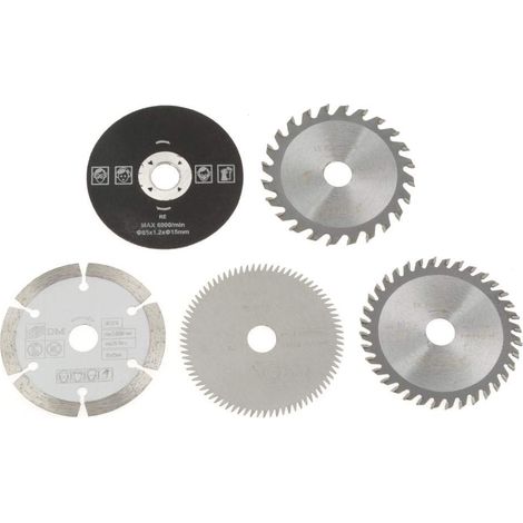 Stück Mini-hartmetall-kreissägeblätter Mit 85 Mm Innendurchmesser Und 15 Mm Schnittbreite Für Schneidwerkzeuge (24 Zähne Tct / Kunststoff, 36 Zähne / 80 Zähne Hss / Diamant / Harz), Langlebig