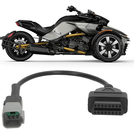 Diagnosekabeladapter, 6-polig Auf Obd2-adapter, Obd2-kabelanschluss-scanner Für Can-am Motorräder, Fahrräder, Atvs