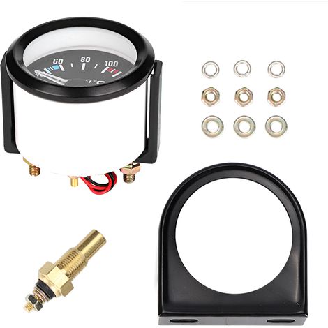 2-zoll (52 Mm) Universal-led-digital-wassertemperaturanzeige Für Pkw Und Lkw – Instrument