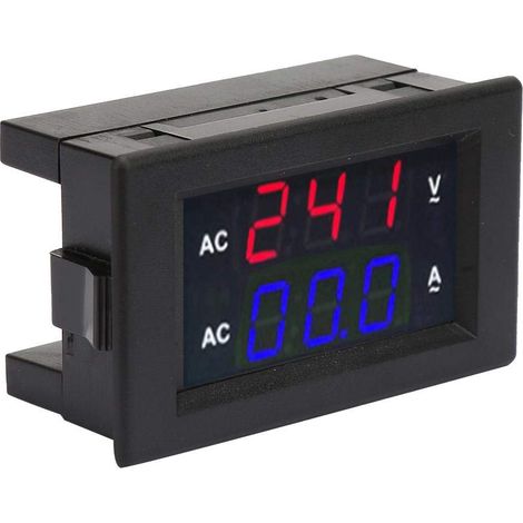 Wechselstrom-voltmeter 100-300v, Amperemeter 0-10a Mit Digitaler Led-anzeige (rot + Blau)