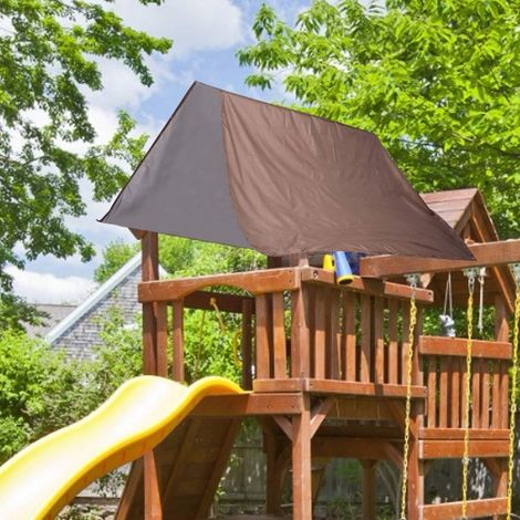 Schwingtür-markise Aus Hochwertigem 190t-polyester, 132 X 226 Cm, Kaffeebraun