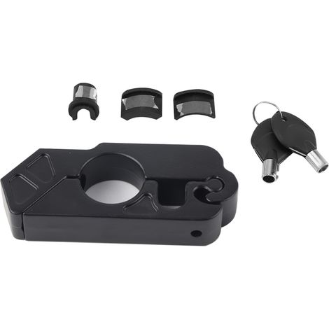 Universelles Cnc-gefrästes Motorrad-lenkerbremshebelschloss Aus Aluminiumlegierung Zur Fahrzeugsicherung (schwarz)