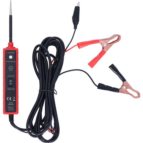Professionelles 6-24v Power Probe Stromkreisprüfgerät, Diagnosegerät Mit 4,5 M Kabel
