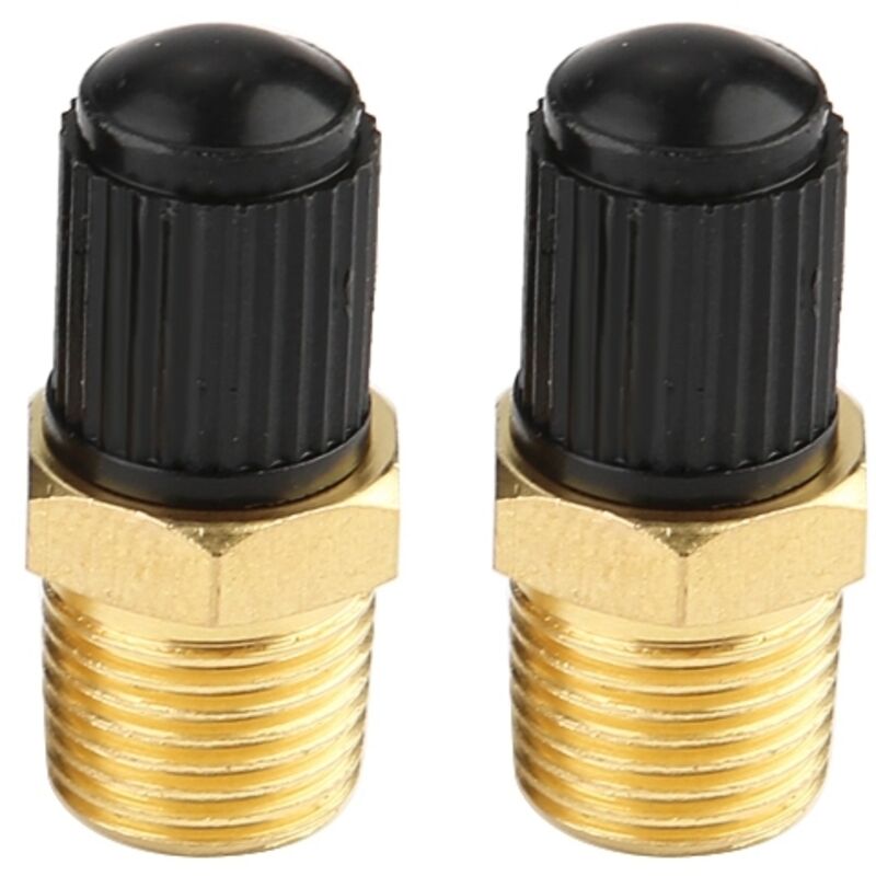 Füllventil Für Luftkompressortank Aus Messing, 2 Stück, 1/8" Npt Mpt