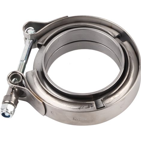 2,25-zoll-turbo-auspuffrohr, Edelstahl, V-band-klemme, Flanschsatz, 2-teilig