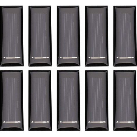 10er-pack Mini-solarmodul 0,5 V 100 Ma, 53 X 18 Mm / 2,09 X 0,71 Zoll, Polysilizium-epoxid-zellenladegerät, Solarmodul