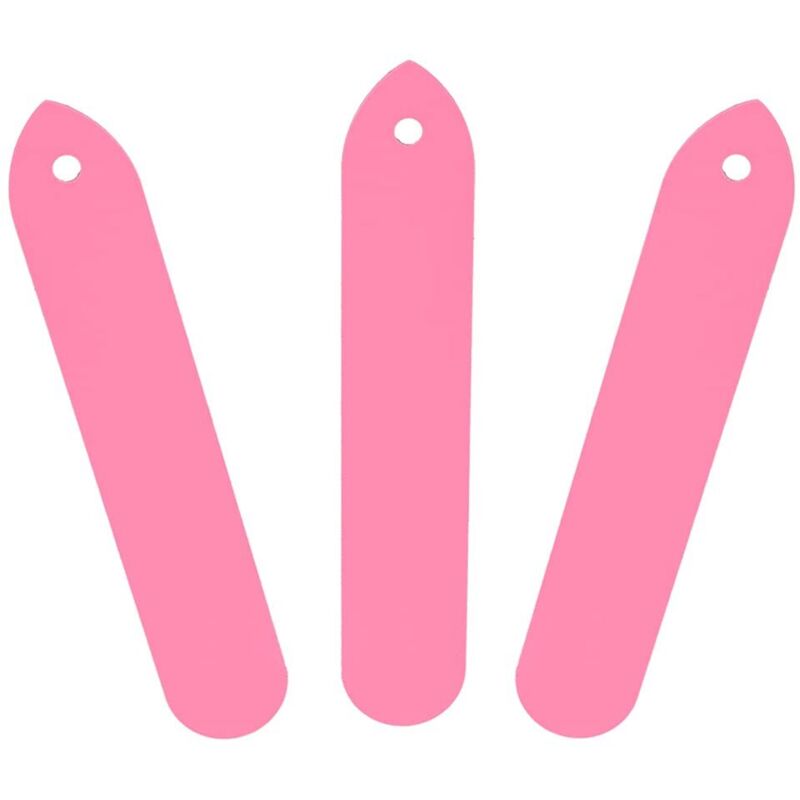 Pflanzenetiketten Pvc-pflanzenetiketten 100 Stück Pvc Gartenpflanzentopf-markierungen Pfahl-etiketten Garten Baumschule Saatgutetikett (weiß) (rosa)
