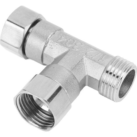 Rohrverbindungsadapter, Auslaufsichere G1/2 Edelstahl-rohrverschraubung 304, 5 Kg Druck Für Gas (2 Innengewindedichtungen Und 1 Dichtung)