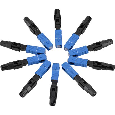 10 Stück/lot Sc/upc Glasfaser-schnellverbinder, Singlemode-schnelladapter Für Ftth/odf