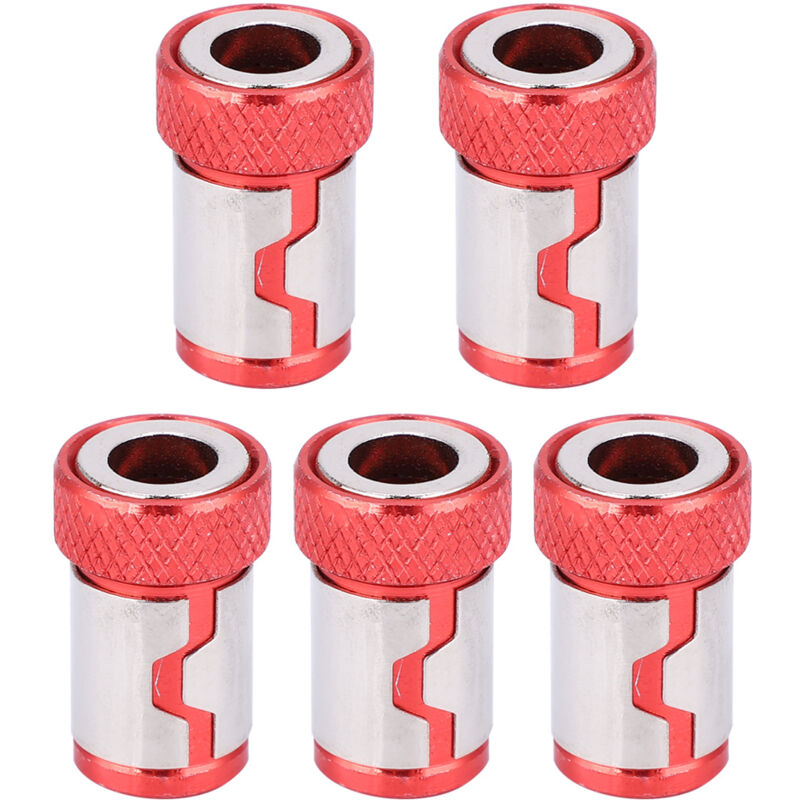 5-teiliges Magnetisches Ringschraubendreher-set, Rutschfeste Zubehörteile Aus Aluminiumlegierung (rot)