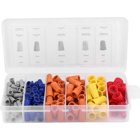 158-teiliges Sortiment An Drehverbindern Mit Schraubklemmen, Federeinsätzen Und Wulstkappen