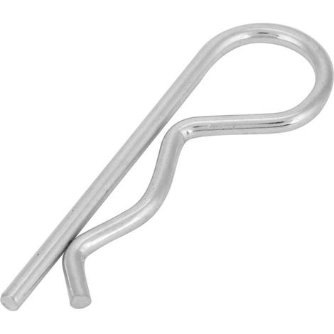 10 Stück Splintclips Typ B, Verzinkt, Sicherungsstifte, Federclips, Haarnadel (360 Mm)