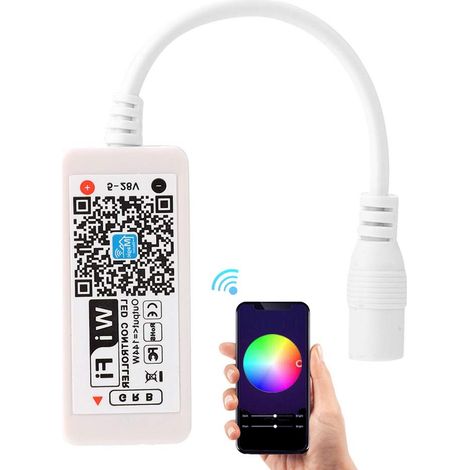 Wlan-led-controller, Intelligenter Drahtloser Rgb-led-lichtstreifen-controller, Rgb-led-lichtstreifen-magic-home-app, Kompatibel Mit Android 4.3/ios 7.0