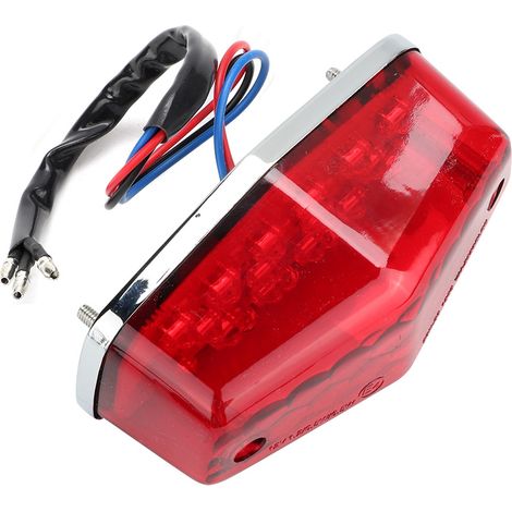 Led-motorradrücklicht, Feststellbremslicht, Motorradzubehör Passend Für Yamaha, Rote Linse