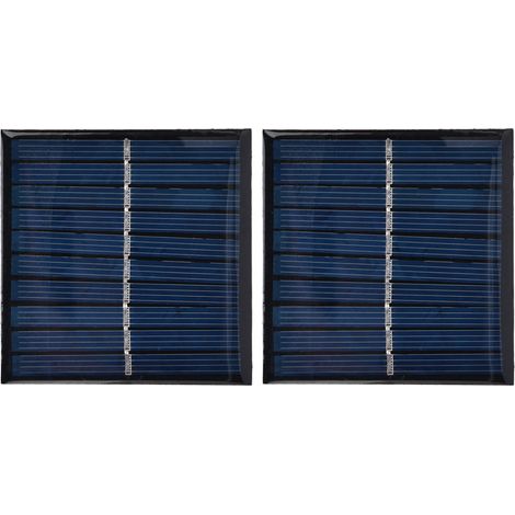 2er-pack Mini-solarpanel, Tragbar, Flexibel, Epoxidverkapselt, Für Heimwerkerprojekte, 0,7 W, 5 V, 140 Ma