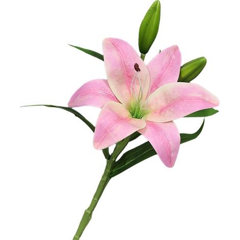 3d-lilien-simulationsblume 38 Cm Blumenarrangement Heimdeko Hochzeitsdekoration Bürostrauß Künstlicher Blumenstrauß Kunstblumen (2)