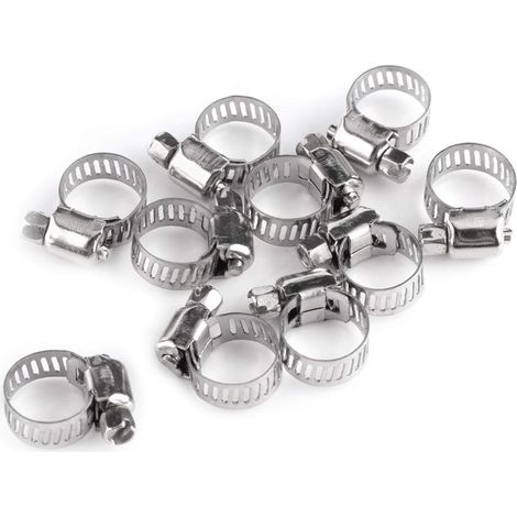 Verstellbare Schlauchschellen Aus Edelstahl, Schneckengetriebeklemmen Für Kraftstoffleitungen (13 Mm–19 Mm)