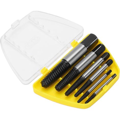 Set Mit 6 Schraubenausdrehern Für Beschädigte Schrauben, Schraubenausdreher Aus Chrom-vanadium-stahl Für Abgebrochene Schrauben, Leicht Zu Entfernendes Werkzeug Für Beschädigte Schrauben
