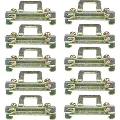Feste Klemmbefestigungsklammer, 10 Stück, Für 35-mm-din-schiene (metallmodell 11)