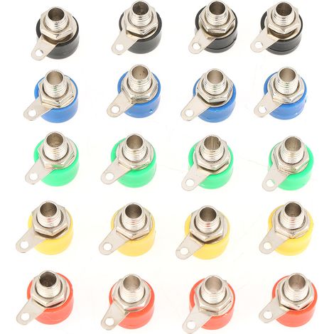 20 Stück Bananenstecker Aus Elektrischer Legierung, Einfach Zu Verwenden, Guter Verstärker, Mechanische Ausrüstung Für Röhrenverstärker