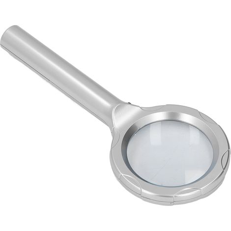 4-fache Handlupe, Beleuchtete Optische Lupe Mit 6 Leds Zum Lesen Und Sammeln