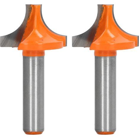 2-teiliger 8-mm-rundschaft-fasenfräser Aus Wolframkarbid Für Die Holzbearbeitung 8 X 25 Mm / 0,31 X 0,98 Zoll