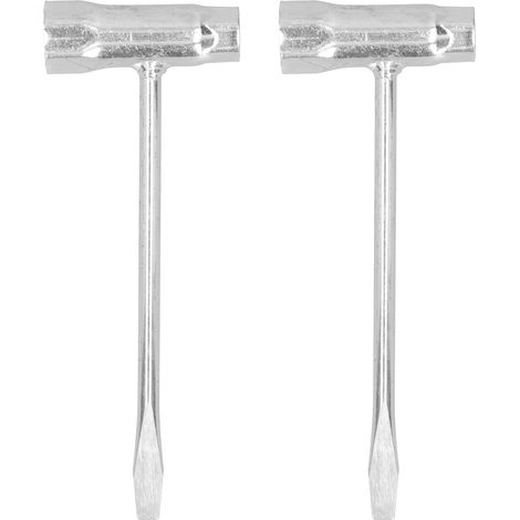 Kettensägen-t-schlüssel, 2-teilig, Steckschlüssel-kombination, Gartenwerkzeugzubehör 13x19 Mm