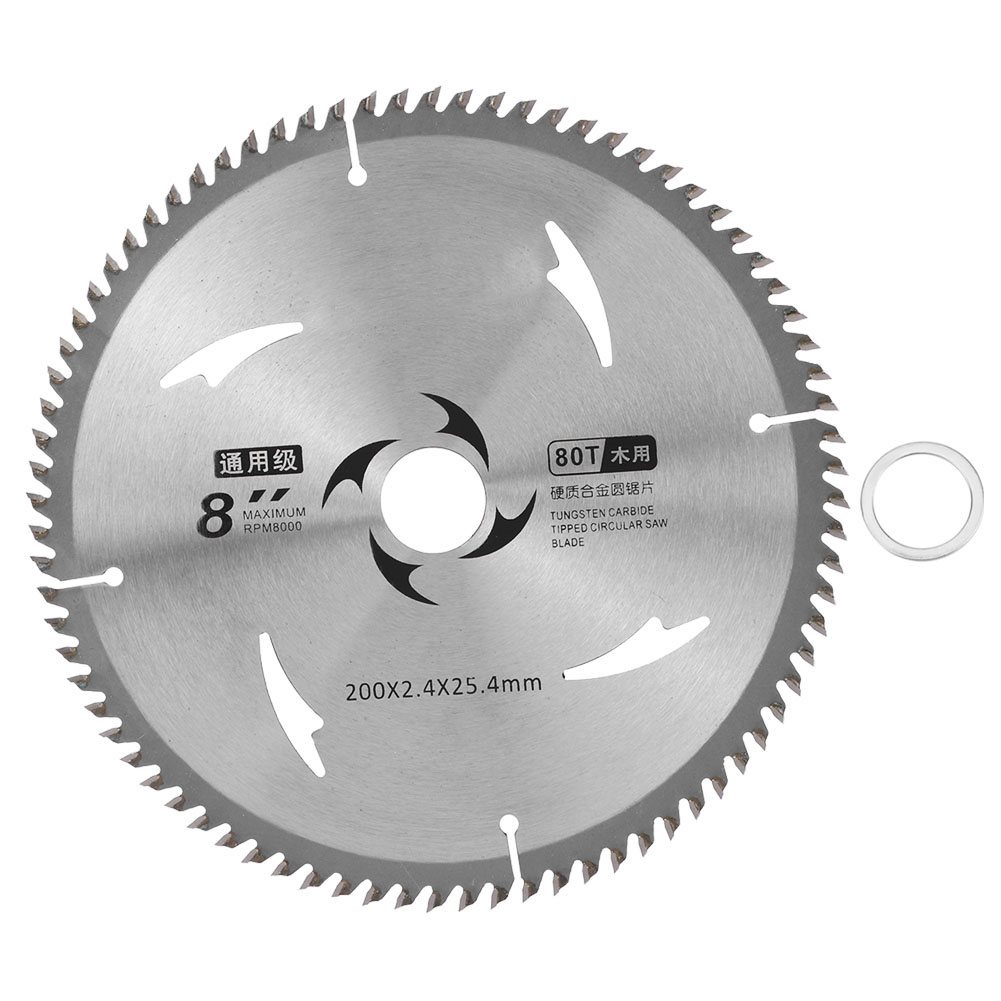 Kreissägeblatt Aus Hartmetall Für Holz, Spanplatten Und Sperrholz, Trennscheibe Für Holzbearbeitung, 8 Zoll, 80 Zähne