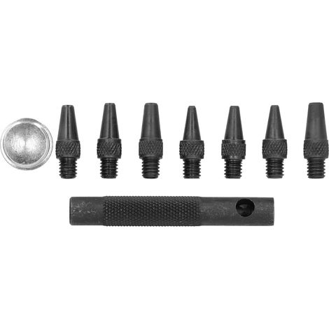 Lochstanzen-set Mit Variablem Kopf, Rund, Für Lederarbeiten, Heimwerkerbedarf, 2–5 Mm Stahlkombination