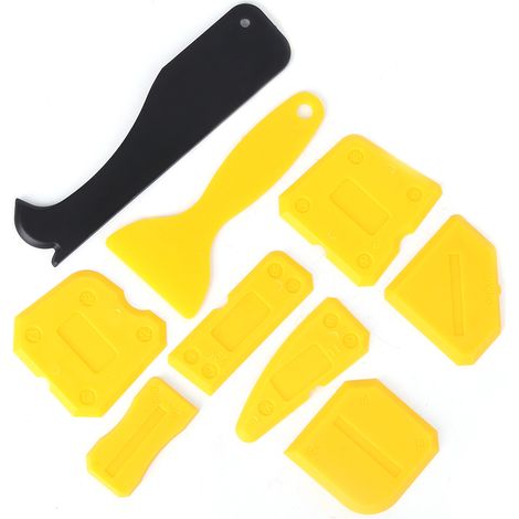 Silikon-glasdichtstoffentferner, Manueller Türdichtungsschaber, 9-teiliges Werkzeugset