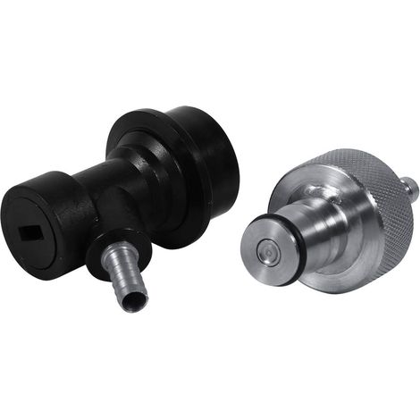 Karbonisierungsverschluss Aus Edelstahl Mit 1/4"-schlauchanschlüssen Für Plastikflaschen Und Kugelkupplungen