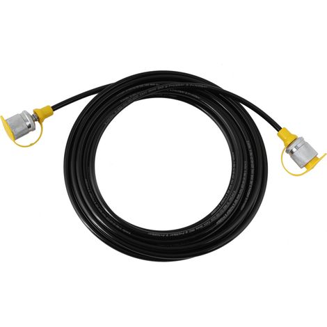 Hydraulikdruckprüfschlauch, 64 Mpa, 5,0 M, M16-m16 Innengewinde, Schwarz, 1 Stück