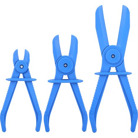 3-teiliges Werkzeugset Für Flexible Kunststoffschlauchschellen Für Brems-, Kraftstoff- Und Wasserleitungen – Blaues Set