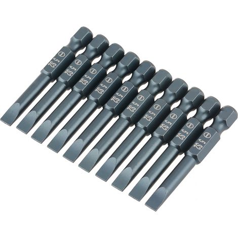 Schlitzschraubendreherbit, S2-legierungsstahl 3x50xsl5mm Für Druckluftschrauber, Bohrschrauber