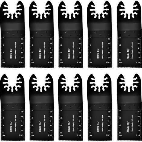 Oszillierende Sägeblätter Für Multifunktionswerkzeuge, Oszillierende Sägeblätter, 10-teiliges Bimetall-set 32 Mm Für Professionelle Oszillierende Multifunktionswerkzeuge, Elektrische Oszillierende Säg