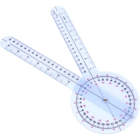 360-grad-winkelmesser, Medizinisches Lineal, Wirbelsäulen-goniometer, 5-teilig, 6/8/10 Zoll (2er-set)