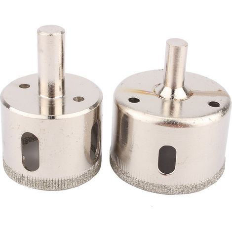 2-teiliges Set Mit 38 Mm Und 45 Mm Diamantbeschichteten Lochsägenbohrern Für Marmor- Und Keramikfliesen