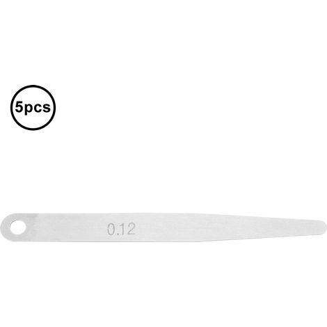 0,12 Mm Dickenmessgerät, Metrisches Füllmessgerät, Messwerkzeug, 5 Stück (0,12 Mm)