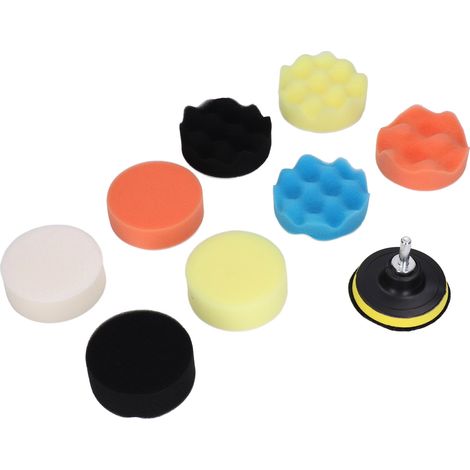 Polierpad-set, 11-teilig, Polierpad Für Auto, Schaumstoff-bohrmaschine, Zum Wachsen, Versiegeln, 7,6 Cm (3 Zoll)