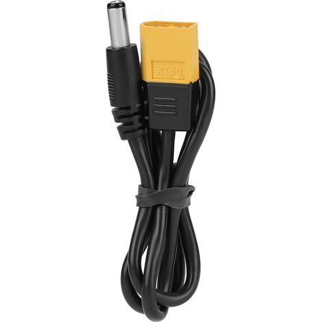 Xt60-stecker (rundstecker) Auf Gleichstromkabel 5,5 X 2,5 Mm Dc5525