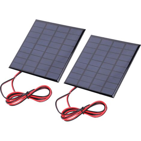 Stück 2-watt-solarpanel (dc 9 V) Mit 100 Cm Kabel Für Energiesparlampen