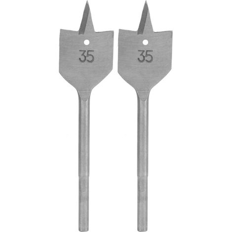 Flachbohrer-set, 2-teilig, Flachbohrer Aus Kohlenstoffstahl, 35 Mm, Holzbearbeitungswerkzeug